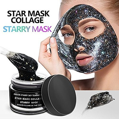 Starry Mask, New Star Face Facial Mask, Peel Off Facial Mask, Glitter Star Facial Mask, Moisturizing Deeply Cleaning Peel Off Face Mask