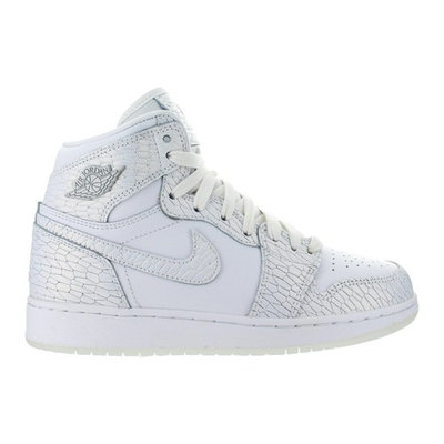 Kids Air Jordan 1 Retro High Premium GS Heiress Frost White Pure Plati