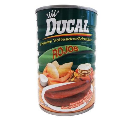 Ducal Refried Red Beans 15 oz - Frijoles Rojos Refritos (Pack of 12)