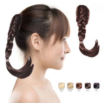 Buy 2 Hollywood Hair French Plat Hair Piece and get 1 Fish Tail Braid Headband - Dark Brown (Pack of 3)