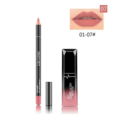 Lipstick Set,Putars Fashion New Long Lasting Lipstick Waterproof Matte Liquid Gloss Lip Liner Cosmetics Set