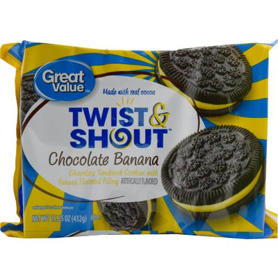 Great Value Twist & Shout Chocolate Banana Cookies