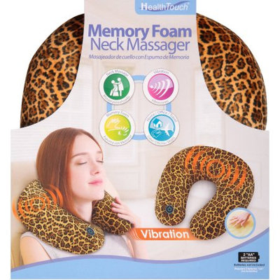 Leader Light Limited Health Touch Memory Foam Neck Massager, Cheetah