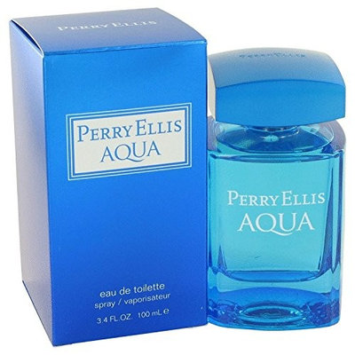 Perry Ellis Aqua Eau De Toilette Spray for Men, 3.4 Ounce