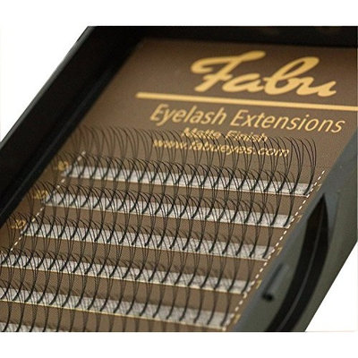 Fabu Eyelash Extensions Russian Volume 3D Fans, Thickness/Diameter 0.10, D curl, one length per tray, 8mm | 9mm | 10mm | 11mm | 12mm | 13mm | 14mm | 15mm | 16mm
