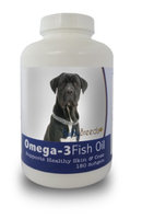 Healthy Breeds 840235141198 Cane Corso Omega-3 Fish Oil Softgels 180 Count