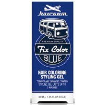 Hairgum Fix Color Temporary Hair Coloring Styling Gel - Blue 1 oz.