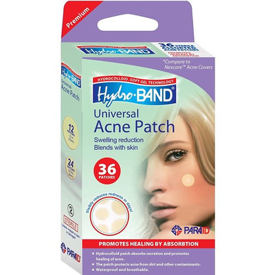 Acne Patch | Hydrocolloid Patches for Pimples and Acne | Promotes Faster Healing and Clear Skin | Hydro-Band - Box of 36