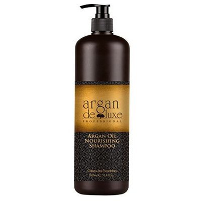 Argan Deluxe Professional Argan Oil Nourishing Shampoo, liter size (33.8 Oz.)