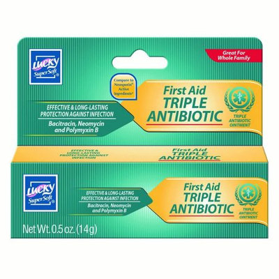 Delta Brands Inc Lucky Super Soft Ointments, Triple Antibiotic Ointment, 0.5 Oz