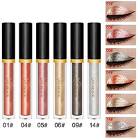 Misaky Classy Intensity Halloween Style Metallic Smoky Eyeshadow Waterproof Glitter Liquid Eyeshadow Pen Set