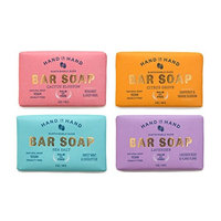 4 Pack Assorted Natural Vegan Palm Oil Free Bar Soap Set