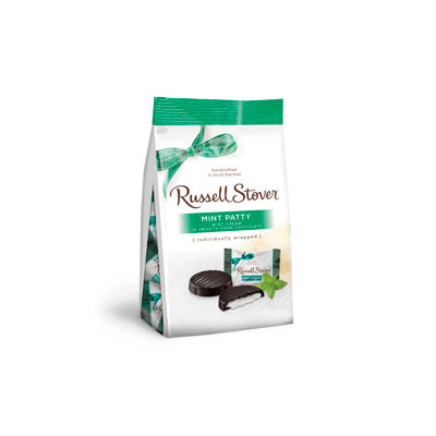 Russell Stover Chocolates Russell Stover 6 OZ Dark Chocolate Mint Patties Favorites Bag