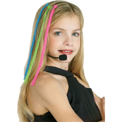 Morris Costumes Headset Hairpiece Pop Diva, Style RU2295