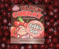 Dubble Bubble Black Cherry Gumballs, 1LB