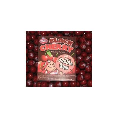 Dubble Bubble Black Cherry Gumballs, 1LB