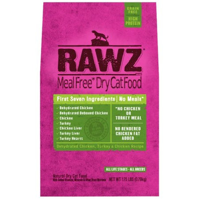 Rawz Natural Pet Food Chicken & Turkey Dry Cat Food, 1.75 Lb