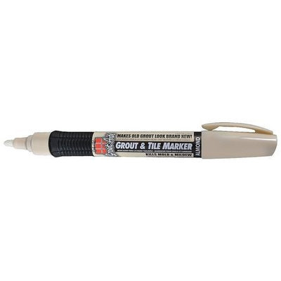 Grout Aide GROUT-AIDE 05061 Industrial Marker, Fiber Nib, Almond