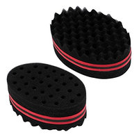 Lotus Analin Magic Hair Brush Sponge Double Side Texture Locking Twist Coil Afro Curl Wave US