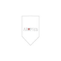 Ahi Adopted Rhinestone Bandana White Large