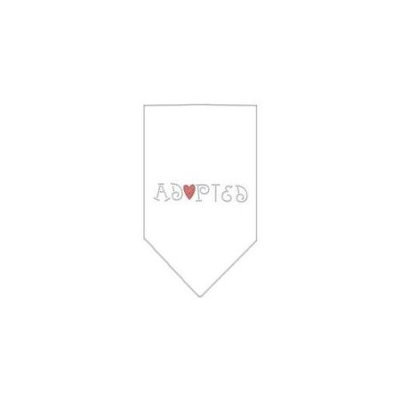 Ahi Adopted Rhinestone Bandana White Large