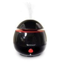 SpaRoom AromaPod USB Diffuser -Black (includes free essential oil and Klenzor Diffuser Cleansing Capsules), Black