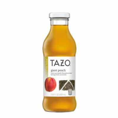 Tazo Iced Tea, Giant Peach, 13.8 oz Glass Bottles, 8 Pack