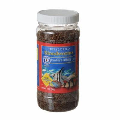 SF Bay Brands Freeze Dried Blood Worms 1 oz - Pack of 12