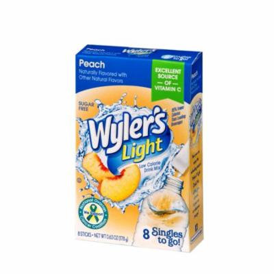 Wyler's Light Drink Mix Singles To Go! Peach, Sugar Free, 8-ct box