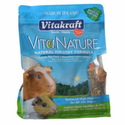 VitaKraft vtia Nature Guinea Pig Food - Natural Timothy Formula 2.75 lbs - Pack of 3