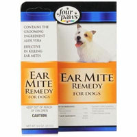 Four Paws Ear Mite Remedy for Dogs .75 oz - Pack of 6