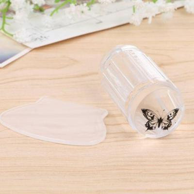 DIY Nail Art Stamping Clear Soft ABS + Silicone Stamper Scraper Plate Set