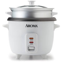 Mirama Enterprises, Inc. Aroma 6-Cup Rice Cooker And Food Steamer, White