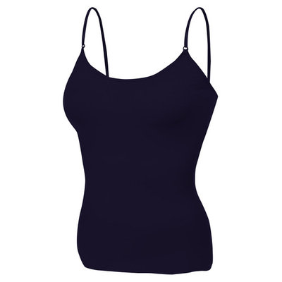 Essential Basic Women Layering Basic Short Camisole Cami Adjustable Strap Tank Top - Junior Sizing