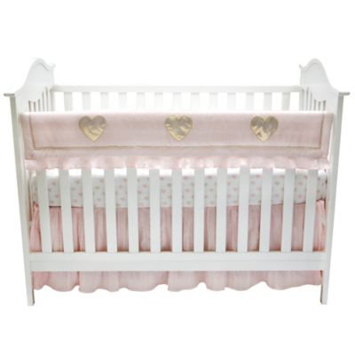 Lambs & Ivy® Sweetheart Rail Guard in Pink/Gold