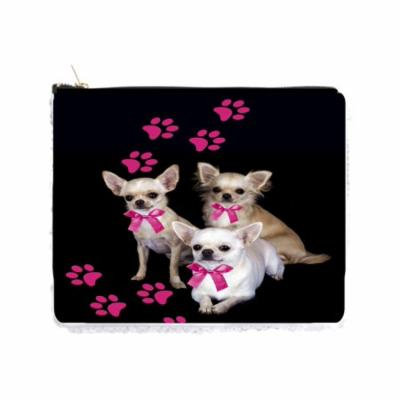 Chihuahuas with Pink Pawprints - Double Sided 6.5