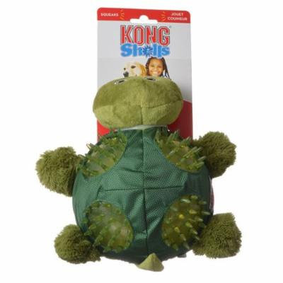 Kong Shells Textured Dog Toy - Turtle Large - 1 Pack - Pack of 2