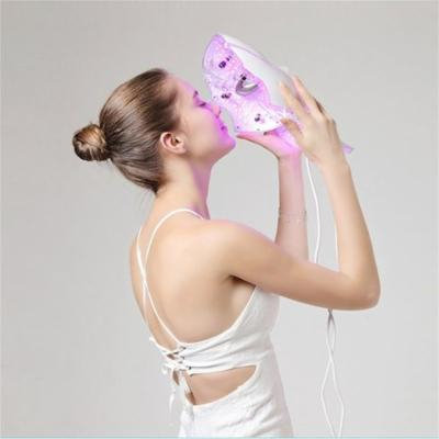 OUTAD US 7 Colors LED Light Skin Therapy Mask Face Skin Rejuvenation Facial Anti-aging Neck Mask Withe