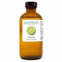 Lime Essential Oil - 8 fl oz (237 ml) Glass Bottle w/ Cap - 100% Pure Essential Oil by GreenHealth