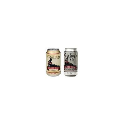 Gosling's Stormy Ginger Beer Soda Variety Pack , Pack of 24, 12 oz Cans, 12 cans of each: Regular and Diet