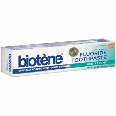 Biotene Gentle Formula Fluoride Toothpaste, Gentle Mint 4.3 oz