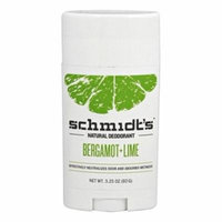 Natural Deodorant Stick Bergamot + Lime - 3.25 oz. by Schmidt's (pack of 1)