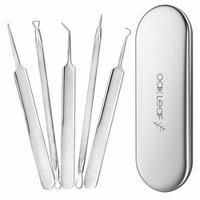 5pcs Blackhead Acne Comedone Pimple Blemish Extractor Remover Removal Stainless Tool Set Kit