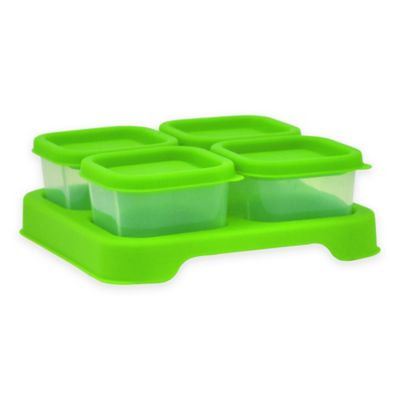 iPlay® 2 oz. 4-Piece Baby Food Unbreakable Cube Set in Green