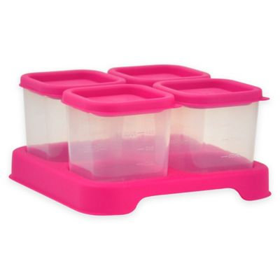 iPlay® 4 oz. 4-Piece Baby Food Cube Set in Pink