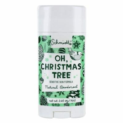 Natural Deodorant Stick Sensitive Skin Formula Oh Christmas Tree - 3.25 oz. by Schmidt's (pack of 3)