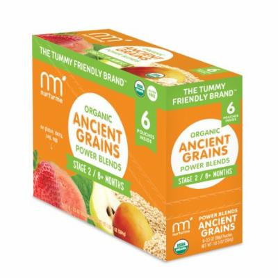 NurturMe Organic Power Blend Ancient Grains Stage 2: Pineapple + Banana + Oatmeal (3.5 oz) - 6 Pack