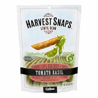 Calbee Harvest Snaps Lentil Snaps Tomato Basil Baked Lentil Bean Crisps 3 OZ (Pack of 3)