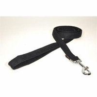 6 ft. L x 0.75 W in. Comfort Microfiber Dog Leash, Black