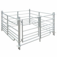 4-Panel Sheep Pen Galvanized Steel 53.9